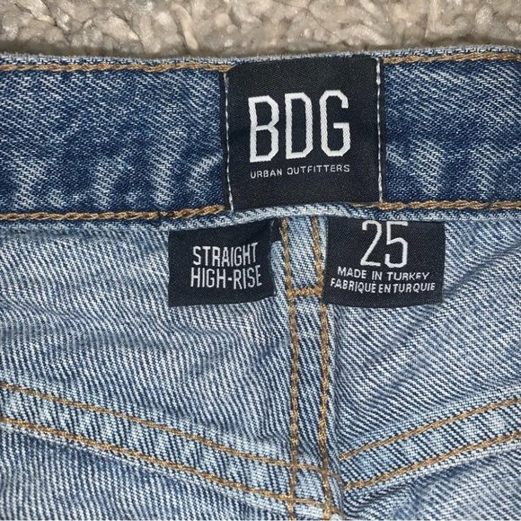 BDG Urban Outfitters Straight Leg  Jeans Women's Size 25‎ High-Rise Vintage Wash - Picture 6 of 12